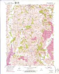Bevier South 1953 topographic map thumbnail