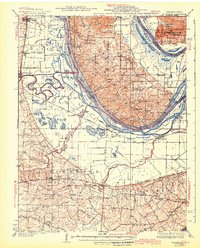 Brussels 1943 topographic map thumbnail
