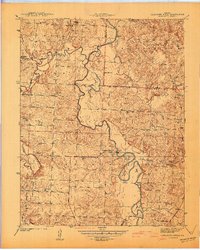 Caplinger Mills 1941 topographic map thumbnail
