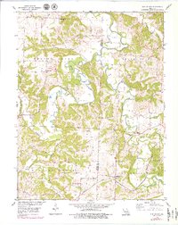 Clifton City 1953 topographic map thumbnail