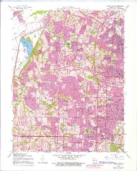 Creve Coeur 1954 topographic map thumbnail