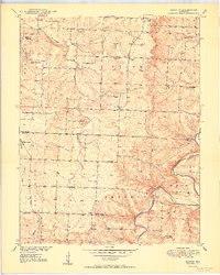 Elkton 1950 topographic map thumbnail