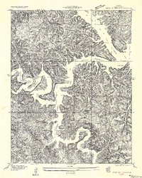 Green Bay Terrace 1934 topographic map thumbnail