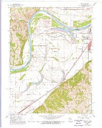 Halls 1961 topographic map thumbnail