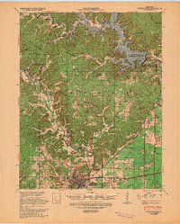 Poplar Bluff 1939 topographic map thumbnail