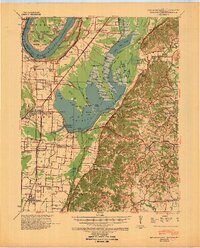 Reelfoot Lake 1939 topographic map thumbnail