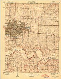 Sedalia East 1946 topographic map thumbnail