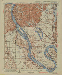 Thebes 1934 topographic map thumbnail