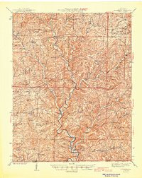 Thornfield 1945 topographic map thumbnail
