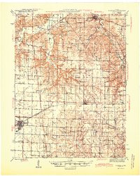 Vandalia 1945 topographic map thumbnail