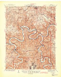 Waynesville 1944 topographic map thumbnail
