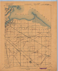 Maumee Bay 1900 topographic map thumbnail