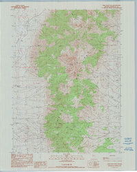 King Lear Peak 1990 topographic map thumbnail