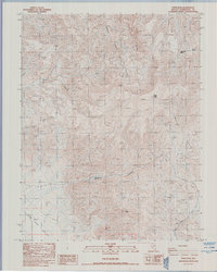 Piper Peak 1987 topographic map thumbnail