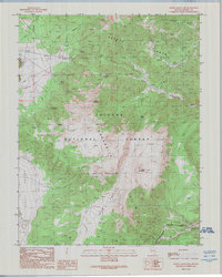 Powell Mountain 1989 topographic map thumbnail