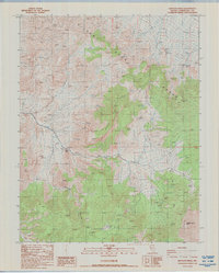 Rhyolite Ridge 1987 topographic map thumbnail