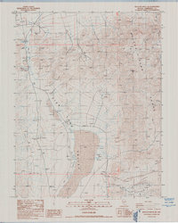 Rhyolite Ridge NW 1987 topographic map thumbnail