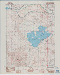 Sheckler Reservoir 1985 topographic map thumbnail