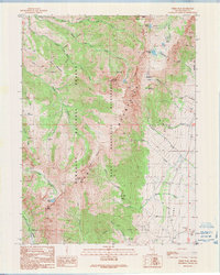 Verdi Peak 1991 topographic map thumbnail