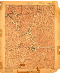 Athens 1905 topographic map thumbnail