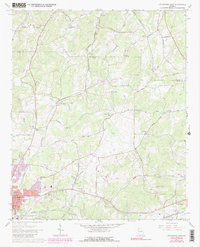 Cedartown East 1967 topographic map thumbnail