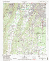 Fort Oglethorpe 1982 topographic map thumbnail