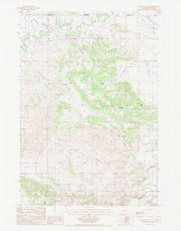 Antelope Gulch 1984 topographic map thumbnail