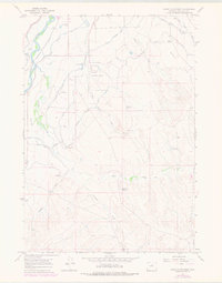 Banjo Flats West 1966 topographic map thumbnail