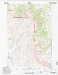Leavitt Reservoir 1993 topographic map thumbnail