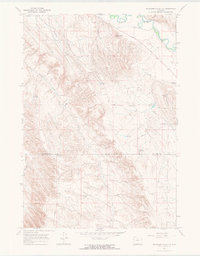 McDermotts Butte 1967 topographic map thumbnail