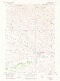 Ranchester 1964 topographic map thumbnail