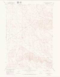 Schuster Flats SE 1951 topographic map thumbnail