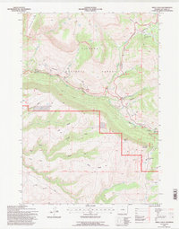 Shell Falls 1993 topographic map preview