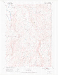 Alcova SE 1950 topographic map thumbnail