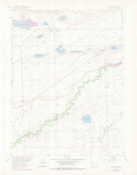Caldwell Lake 1963 topographic map thumbnail