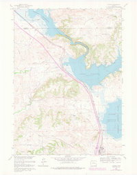 Glendo 1961 topographic map preview
