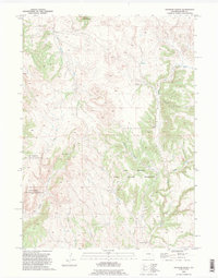 Haushar Ranch 1990 topographic map thumbnail