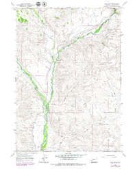 Bain Draw 1967 topographic map thumbnail