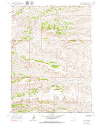 Bell Butte NE 1962 topographic map thumbnail