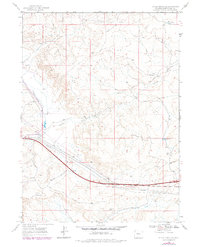 Bitter Creek NW 1968 topographic map thumbnail