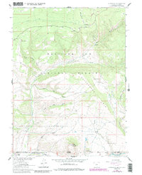 Cottonwood Rim 1962 topographic map thumbnail