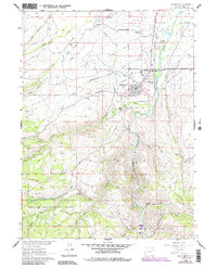 Encampment 1961 topographic map thumbnail