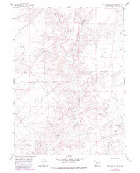 Monument Butte NE 1968 topographic map thumbnail