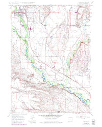 Pinedale 1964 topographic map thumbnail