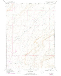 Sand Butte Rim NW 1968 topographic map thumbnail