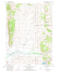 Woodruff Narrows 1968 topographic map thumbnail