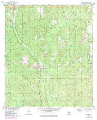 Chunchula 1982 topographic map thumbnail
