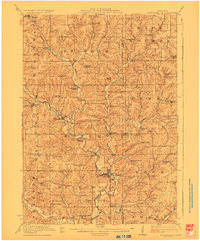 Blanchardville 1923 topographic map thumbnail