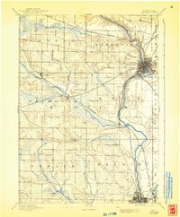 Janesville 1893 topographic map thumbnail