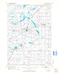 Turtle Lake 1950 topographic map thumbnail